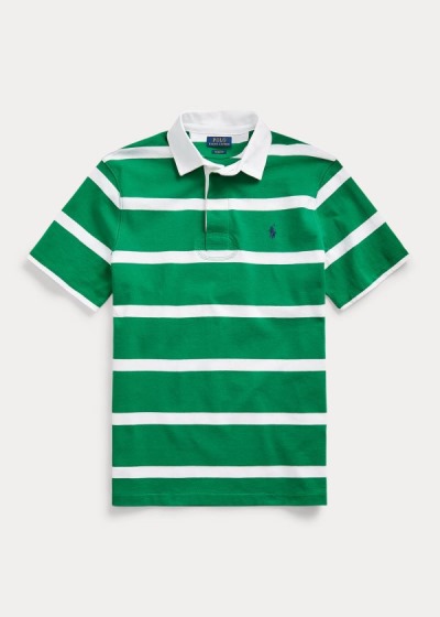 Camisa Polo Polo Ralph Lauren Hombre Verdes / Blancos - The Iconic Rugby - MIZCO0396